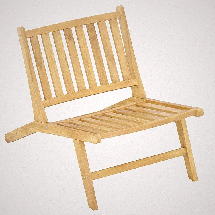 36.5x23.5x27in Natural Teak Reclining Chair 352lb Outdoor Patio Design