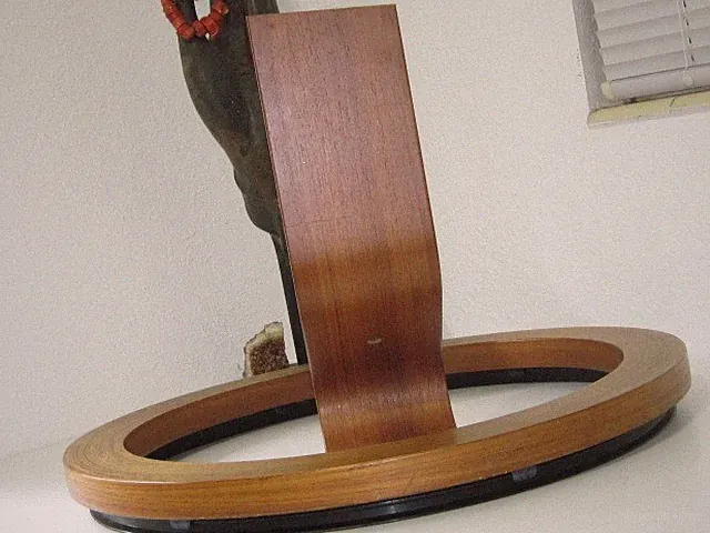 Ekornes Stressless Teak Base Large 27 1/4 90 degree edge recliner armchair #40