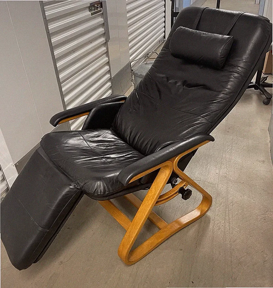 Nepsco Backsaver Zero Gravity Lounger Chair Bentwood Scandinavian Style Teak