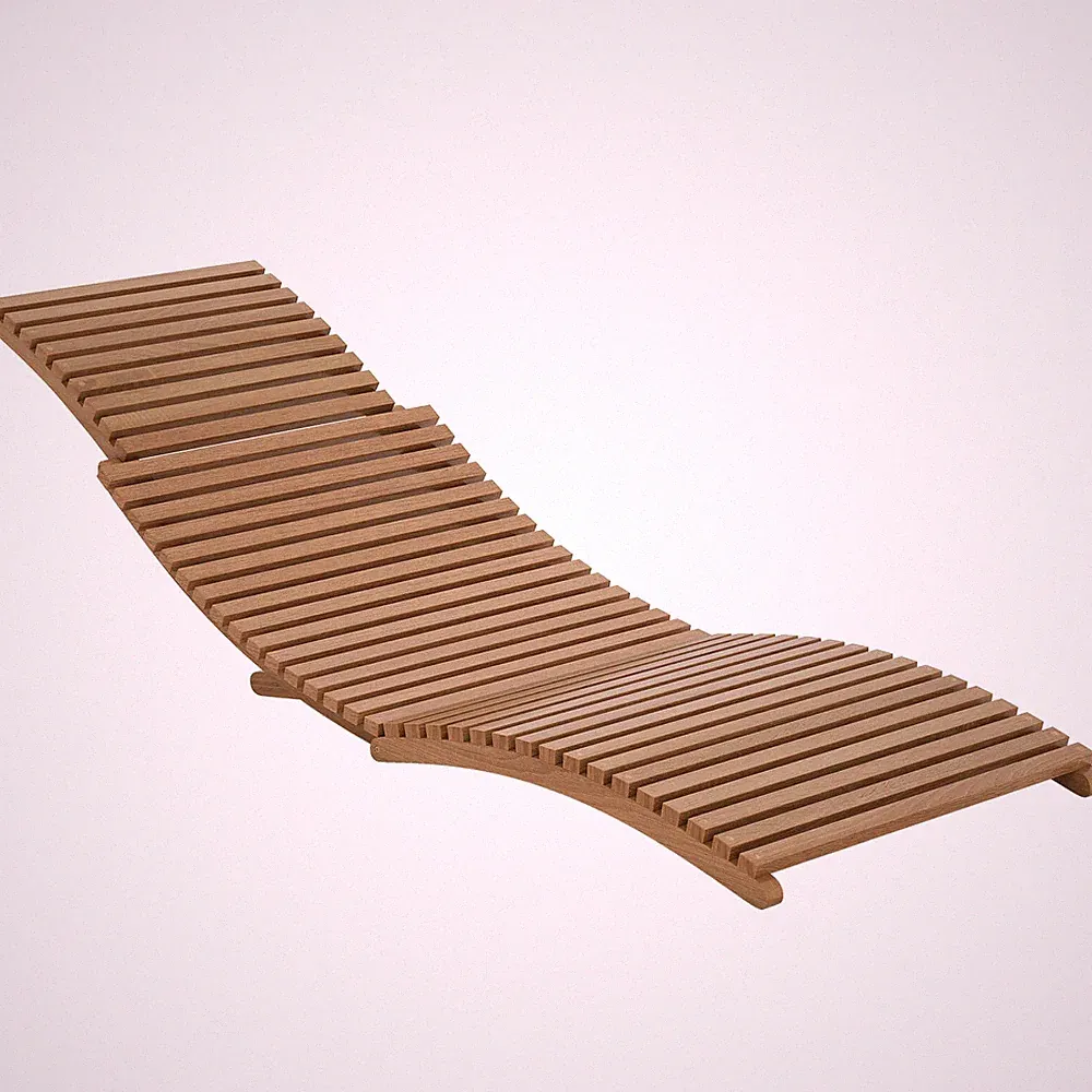 Teak Wood Chaise
