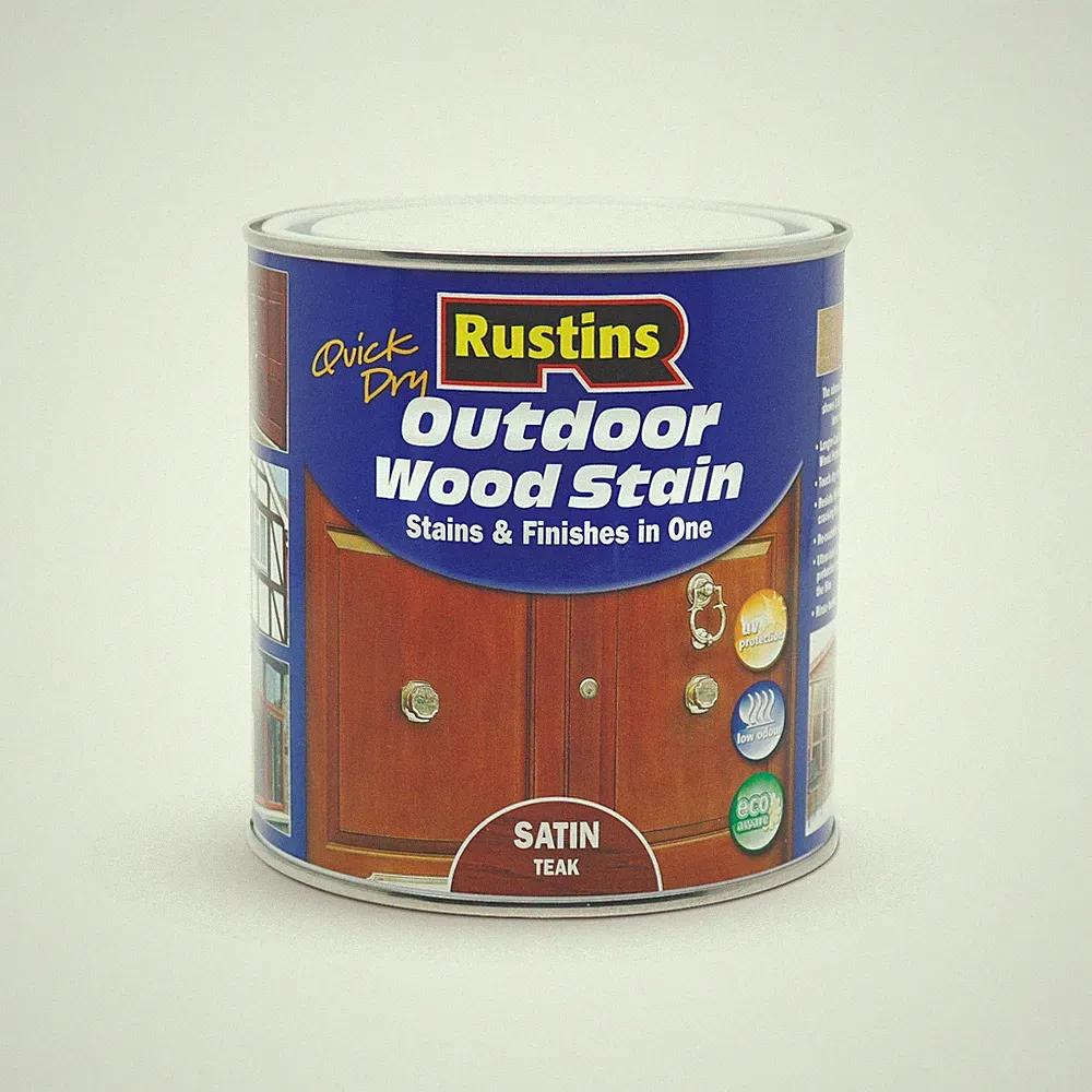 Rustins Quick Dry Outdoor Wood Stain, Stains & Finishes in One - All Shades