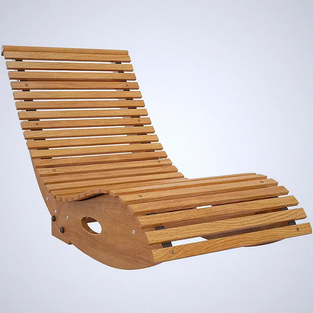 Teak Wood Rocking Chair