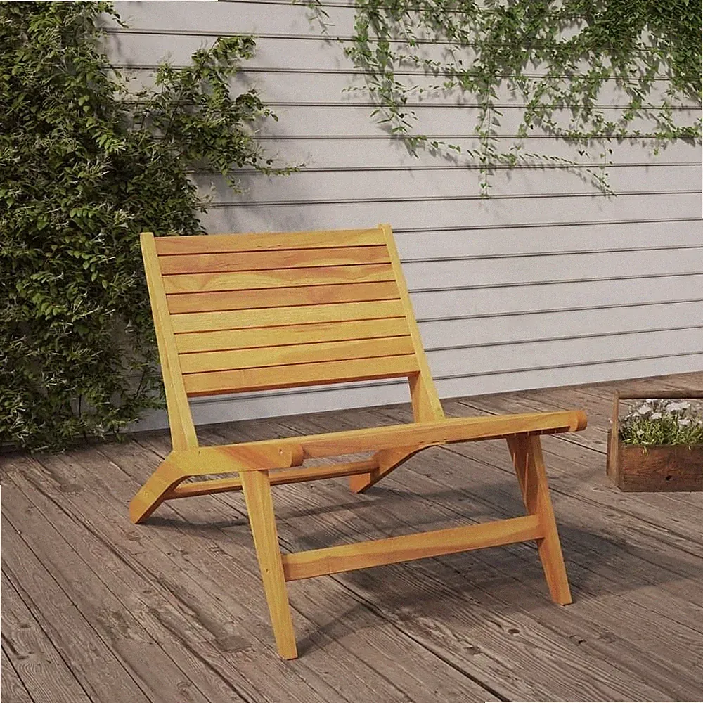 vidaXL Garden Chair Teak Solid teak wood Standard Foldable