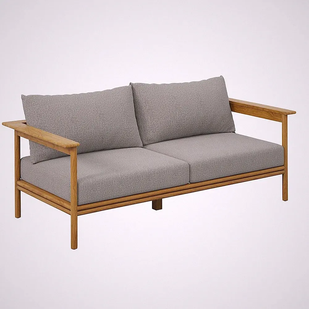 Wren Outdoor Patio Teak Wood Sofa